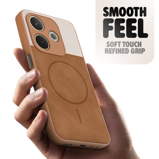 Hybrid PU Leather Matte Cover for Oppo A5 Pro 5G