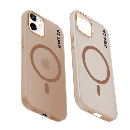 Colourful Frosted Matte Wireless Charging Support Back Cover Case for Apple iPhone 12 With Raised Camera Protection