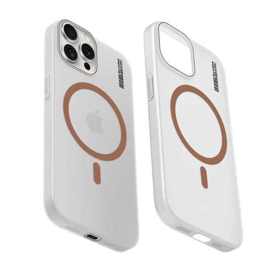 Frosted Sleek Matte Wireless Charging Support Back Cover Case For Apple iPhone 15 Pro Max With Raised Camera Protection