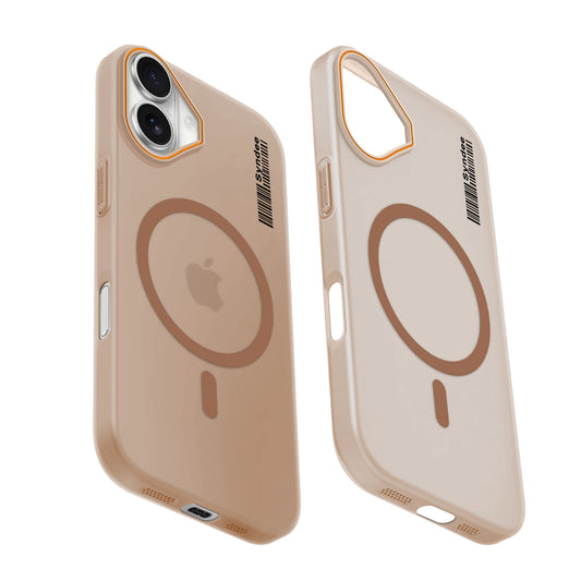 Colourful Frosted Matte Wireless Charging Support Back Cover Case for Apple iPhone 16 Plus With Raised Camera Protection