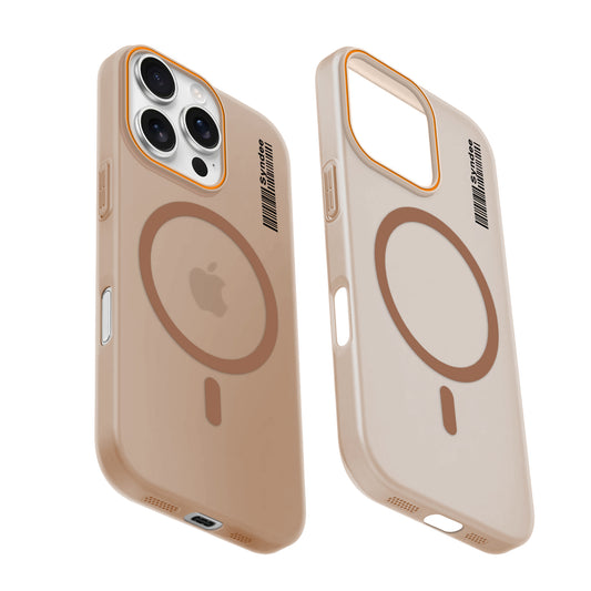 Colourful Frosted Matte Wireless Charging Support Back Cover Case for Apple iPhone 16 Pro Max With Raised Camera Protection