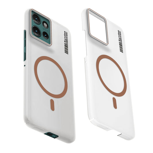Frosted Sleek Matte Wireless Charging Support Back Cover Case for Motorola Moto Edge 50 5G With Raised Camera Protection