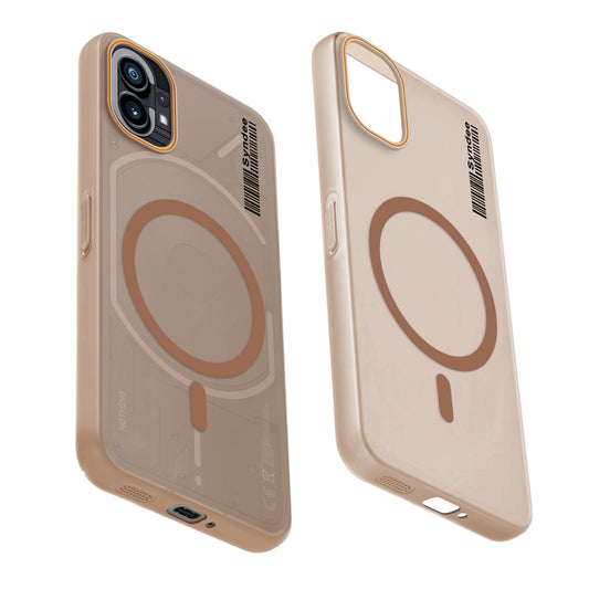 Colourful Frosted Matte Wireless Charging Support Back Cover Case for Nothing Phone 1 With Raised Camera Protection