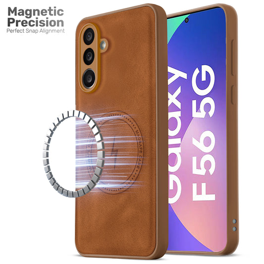 Refined PU Leather Case for Samsung F56 5G