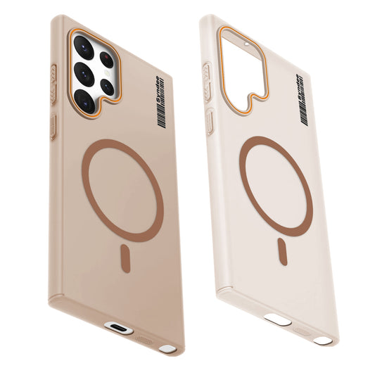 Colourful Frosted Matte Wireless Charging Support Back Cover Case for Samsung S22 Ultra 5G With Raised Camera Protection