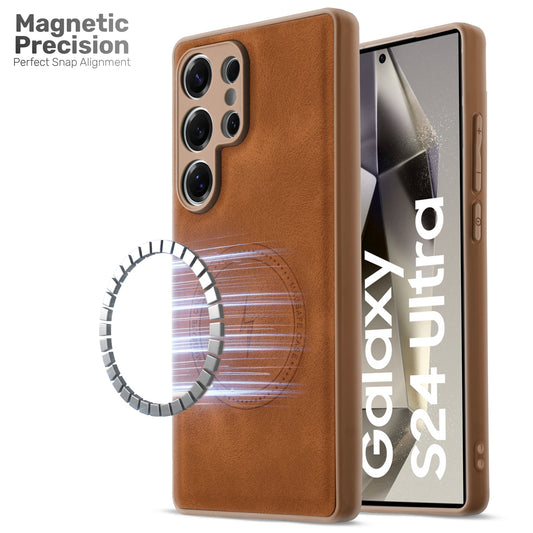 Refined PU Leather Case for Samsung S24 Ultra 5G