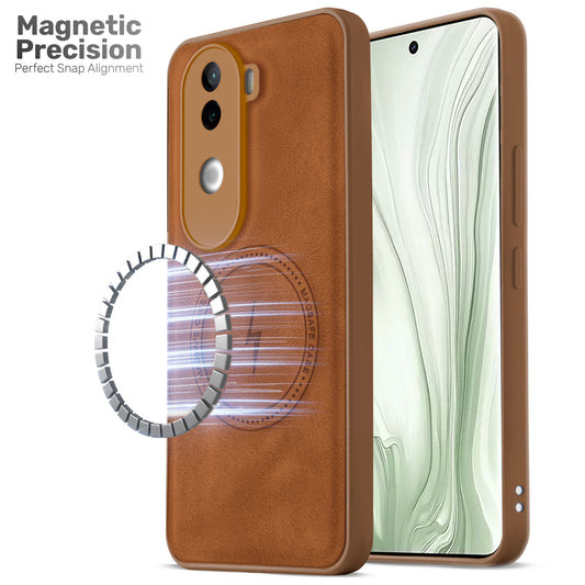 Refined PU Leather Case for Vivo V40e 5G