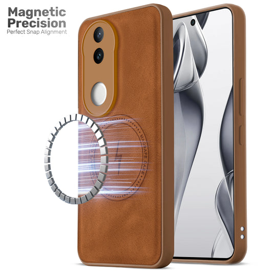 Refined PU Leather Case for Vivo V50e 5G