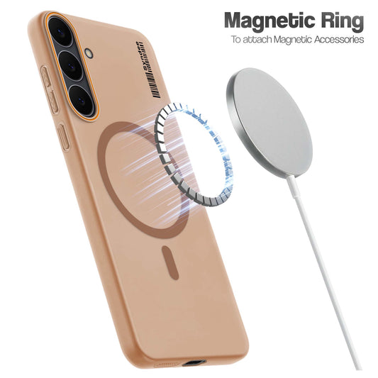 Colourful Frosted Matte Wireless Charging Support Back Cover Case for Samsung S25 FE 5G With Raised Camera Protection