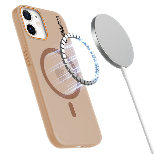 Colourful Frosted Matte Wireless Charging Support Back Cover Case for Apple iPhone 12 With Raised Camera Protection