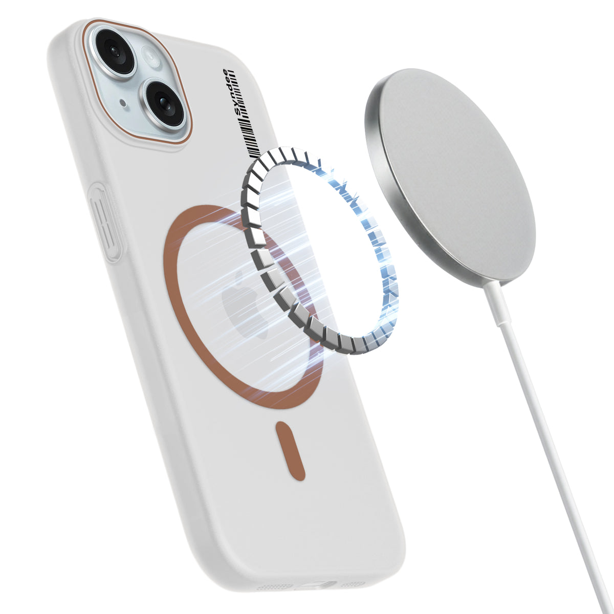 Frosted Sleek Matte Wireless Charging Support Back Cover Case For Apple iPhone 15 Plus With Raised Camera Protection