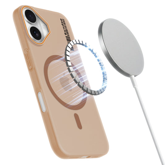 Colourful Frosted Matte Wireless Charging Support Back Cover Case for Apple iPhone 16 Plus With Raised Camera Protection