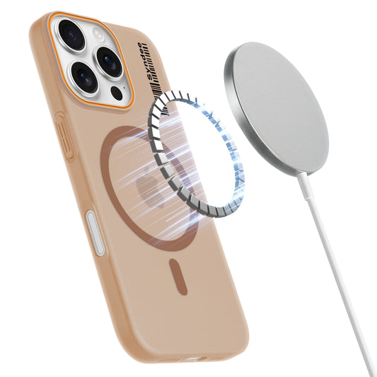 Colourful Frosted Matte Wireless Charging Support Back Cover Case for Apple iPhone 16 Pro Max With Raised Camera Protection