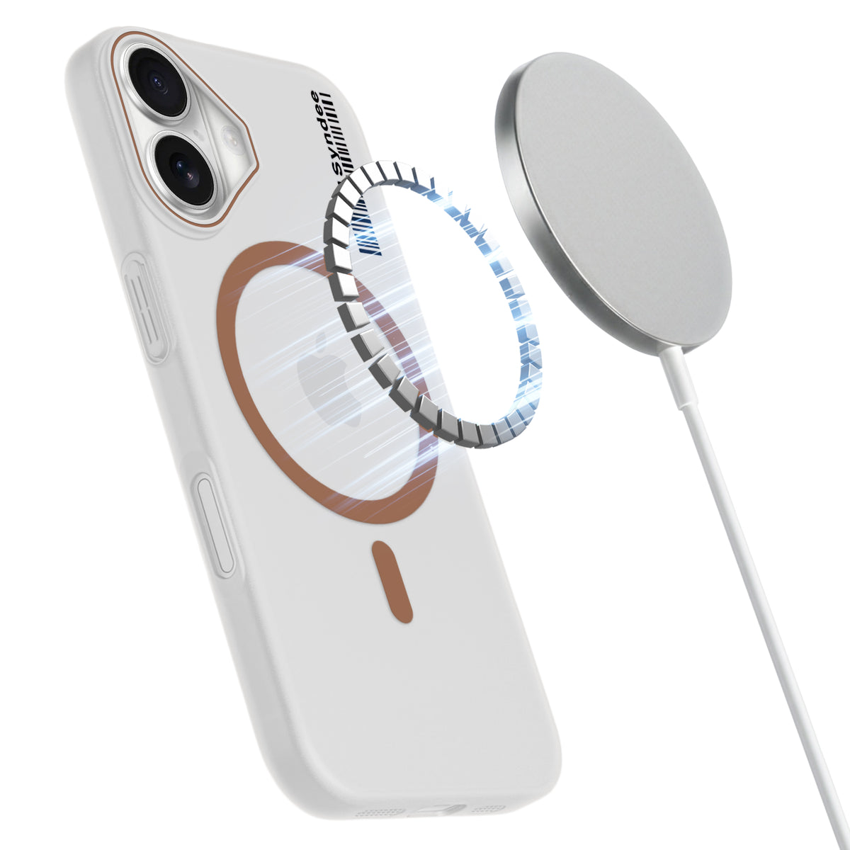 Frosted Sleek Matte Wireless Charging Support Back Cover Case For Apple iPhone 16 With Raised Camera Protection