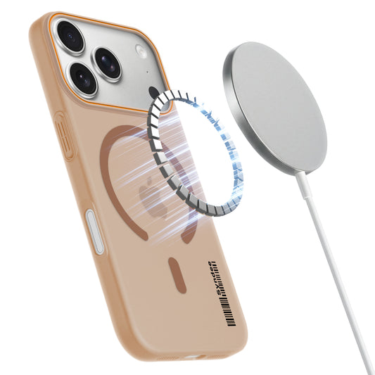 Colourful Frosted Matte Wireless Charging Support Back Cover Case for Apple iPhone 17 Pro With Raised Camera Protection