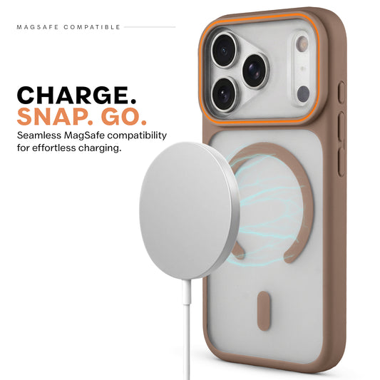 Premium MagSafe Case for Apple iPhone 18 Pro Max with Frosted Back, Soft Silicone Edges & Raised Camera Protection