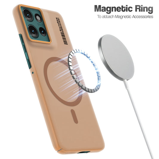 Colorful Frosted Matte Wireless Charging Support For Motorola Moto Edge 50 5G