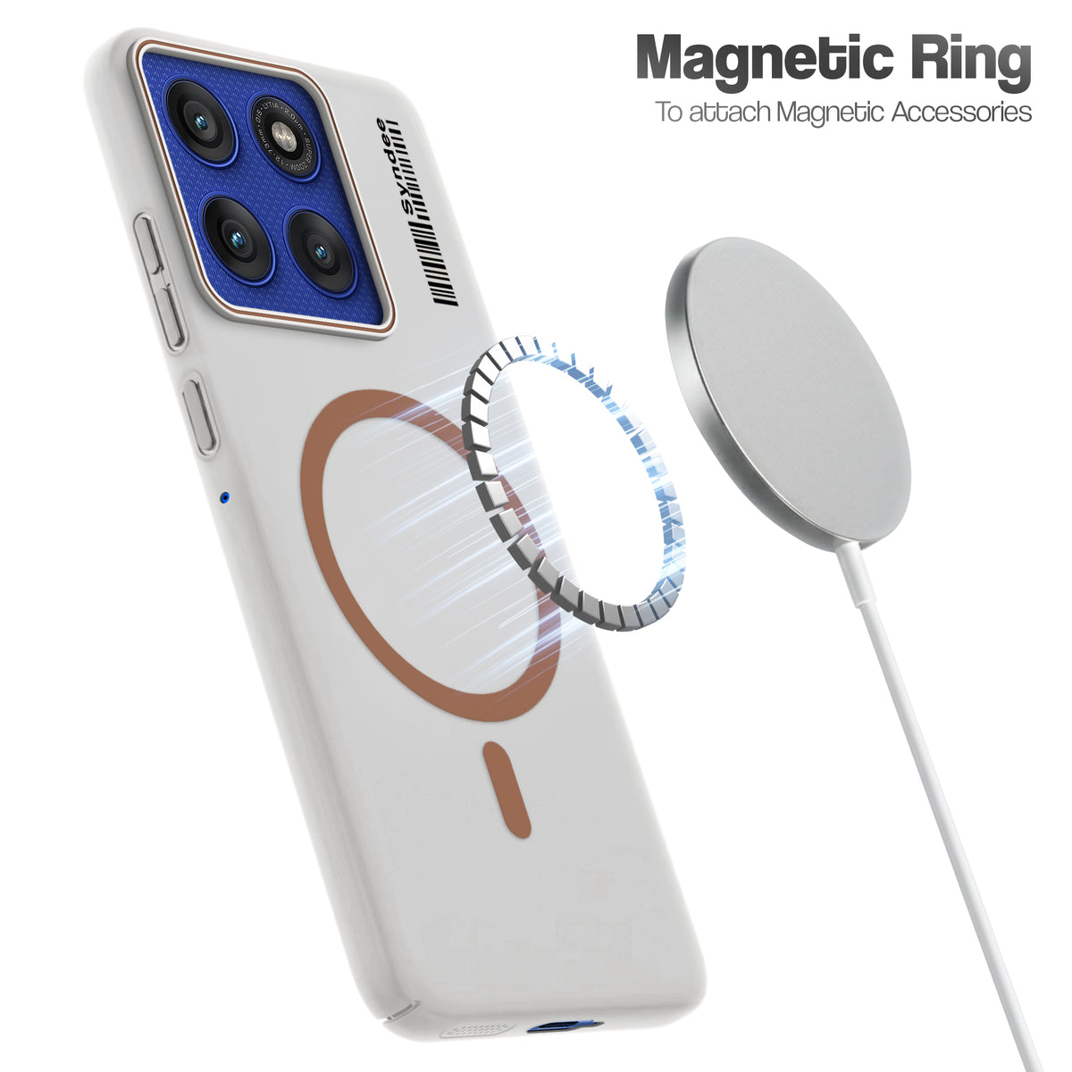 Frosted Sleek Matte Wireless Charging Support Back Cover Case for Motorola Moto Edge 60 Pro 5G With Raised Camera Protection
