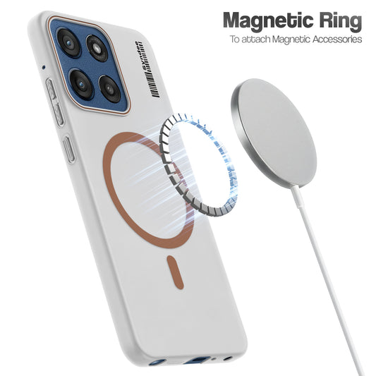 Frosted Sleek Matte Wireless Charging Support Back Cover Case for Motorola Edge 60 Stylus 5G With Raised Camera Protection