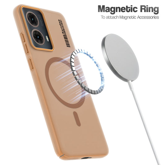 Colourful Frosted Matte With Raised Camera Protection Back Cover Case For Motorola Moto G85 5G