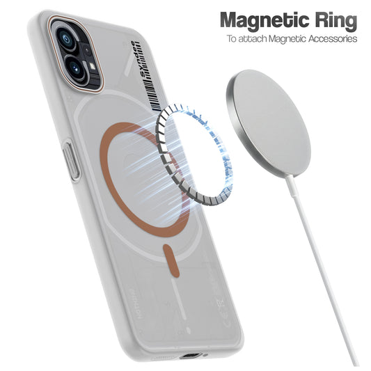 Frosted Sleek Matte Wireless Charging Support Back Cover Case for Nothing Phone 1 With Raised Camera Protection