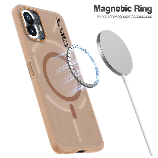 Colourful Frosted Matte Wireless Charging Support Back Cover Case for Nothing Phone 2 With Raised Camera Protection