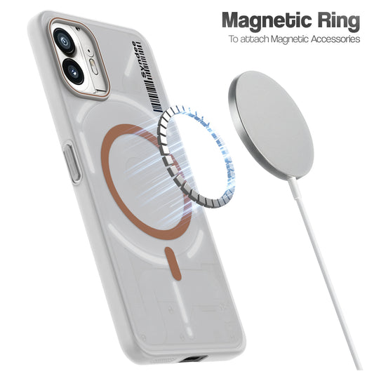 Frosted Sleek Matte Wireless Charging Support Back Cover Case for Nothing Phone 2 With Raised Camera Protection