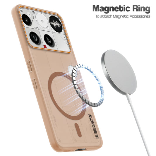 Colourful Frosted Matte Wireless Charging Support Back Cover Case for Nothing Phone 3 With Raised Camera Protection