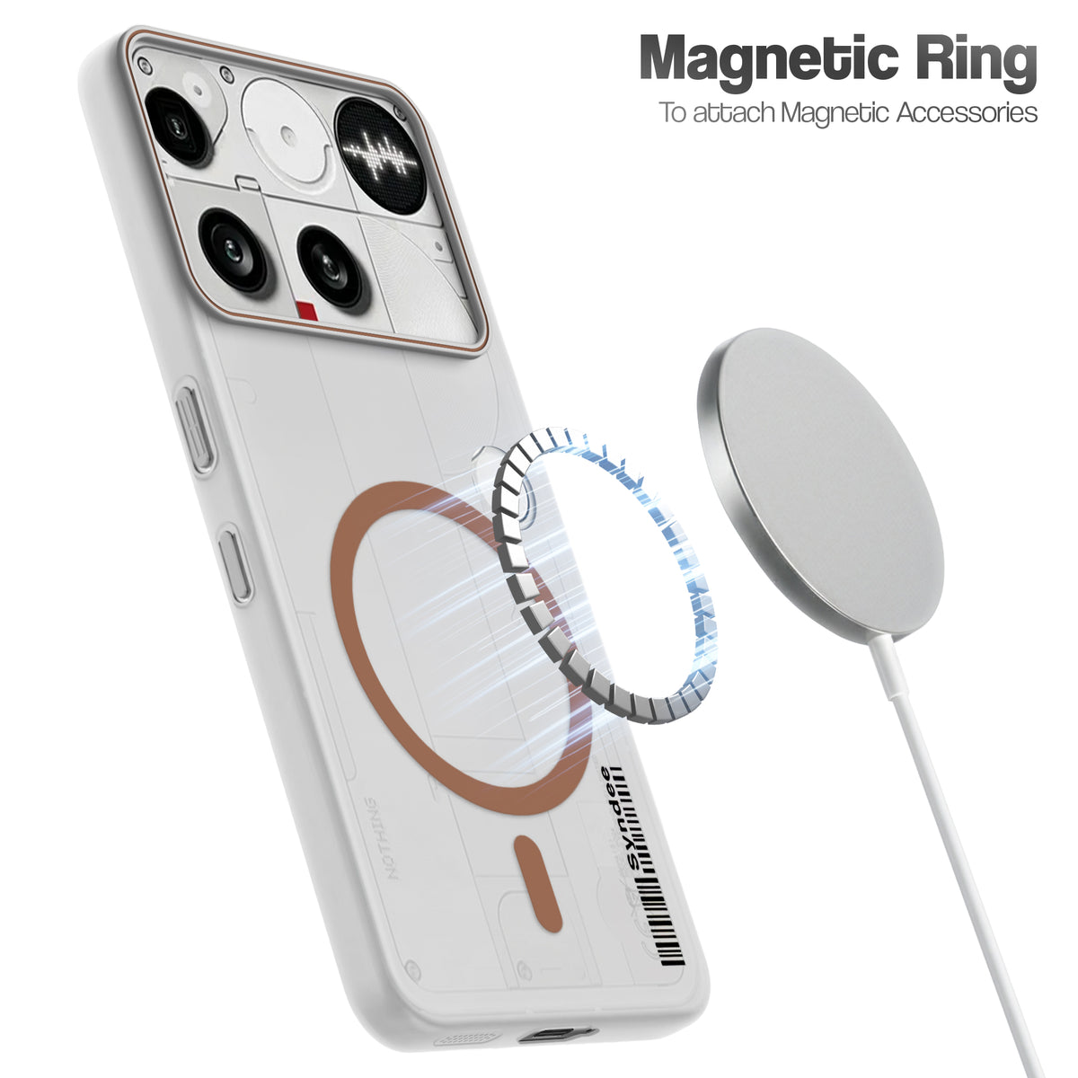 Frosted Sleek Matte Wireless Charging Support Back Cover Case for Nothing Phone 3 5G With Raised Camera Protection