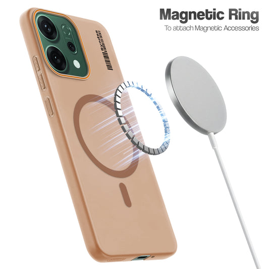 Colourful Frosted Matte With Raised Camera Protection Back Cover Case For Oppo Reno 14 5G