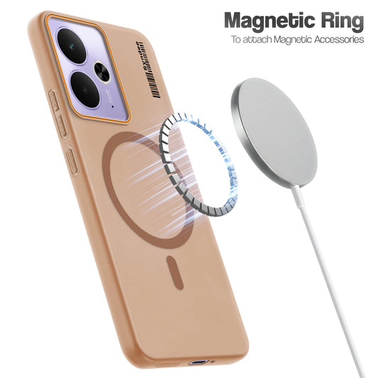 Colourful Frosted Matte With Raised Camera Protection Back Cover Case For Realme 14T 5G