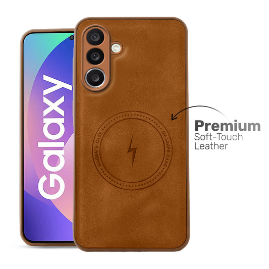 Refined PU Leather Case for Samsung F56 5G
