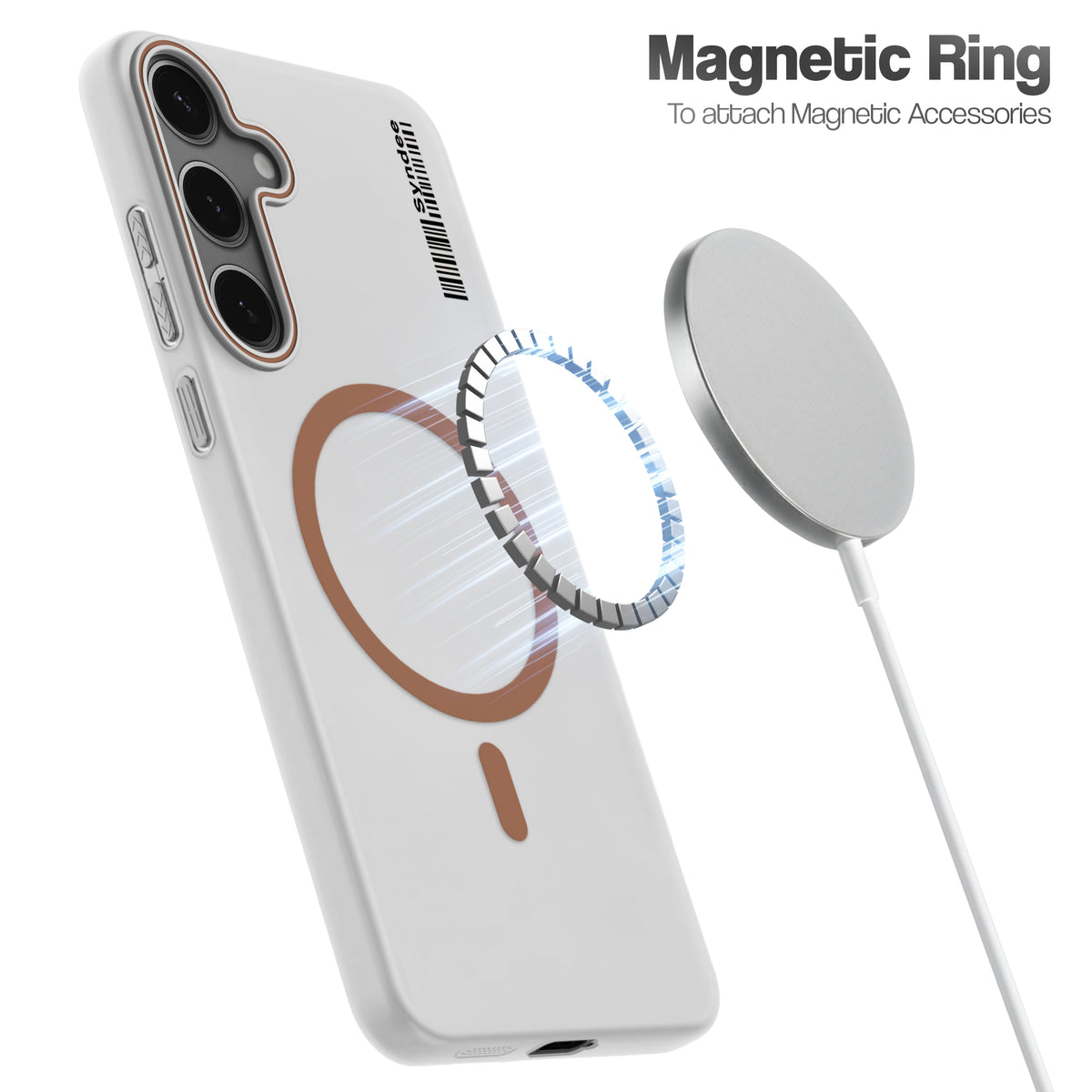 Frosted Sleek Matte Wireless Charging Support Back Cover Case For Samsung S24 5G With Raised Camera Protection