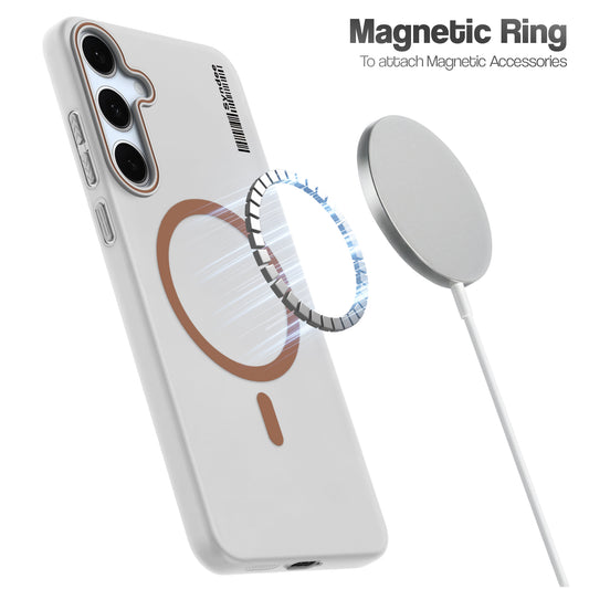 Frosted Sleek Matte Wireless Charging Support Back Cover Case For Samsung S24 FE 5G With Raised Camera Protection