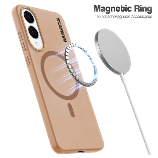 Colourful Frosted Matte Wireless Charging Support Back Cover Case for Samsung S25 Edge With Raised Camera Protection