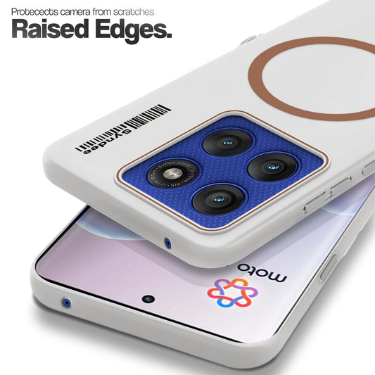 Frosted Sleek Matte Wireless Charging Support Back Cover Case for Motorola Moto Edge 60 Pro 5G With Raised Camera Protection