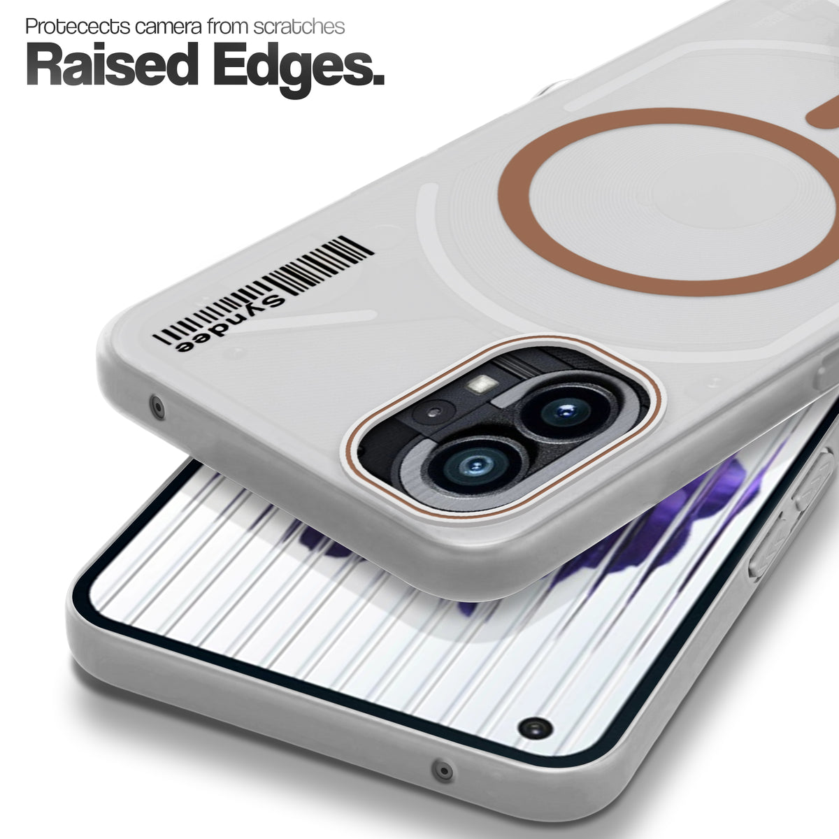 Frosted Sleek Matte Wireless Charging Support Back Cover Case for Nothing Phone 1 With Raised Camera Protection