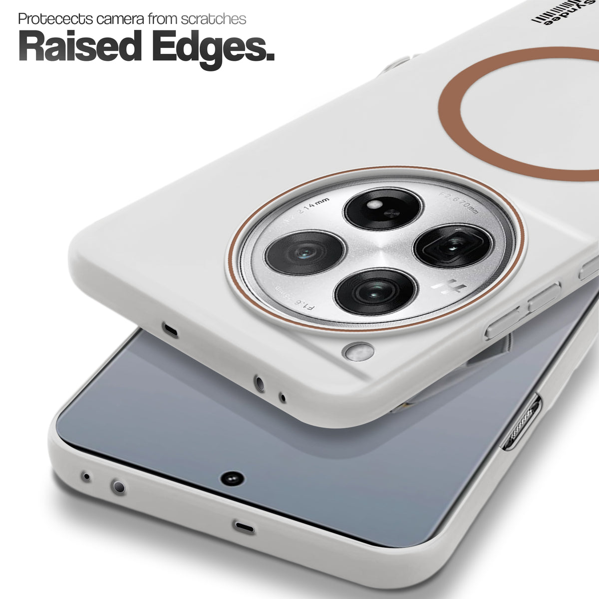 Frosted Sleek Matte Wireless Charging Support Back Cover Case for OnePlus 12 5G With Raised Camera Protection