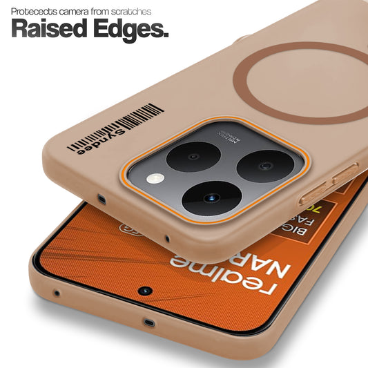 Colourful Frosted Matte With Raised Camera Protection Back Cover Case For Realme Narzo 90 5G
