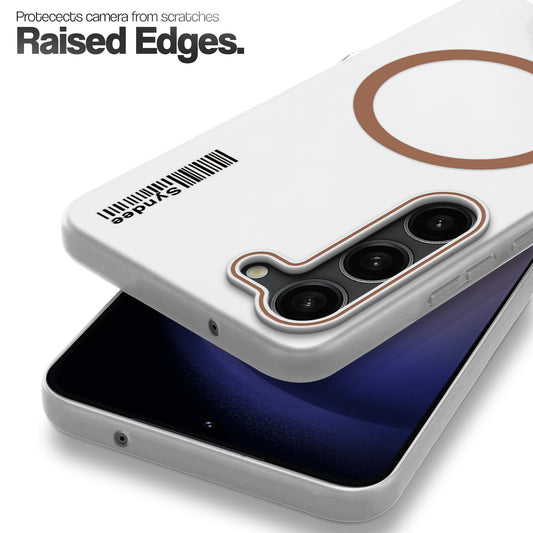 Frosted Sleek Matte Wireless Charging Support Back Cover Case For Samsung S23 5G With Raised Camera Protection
