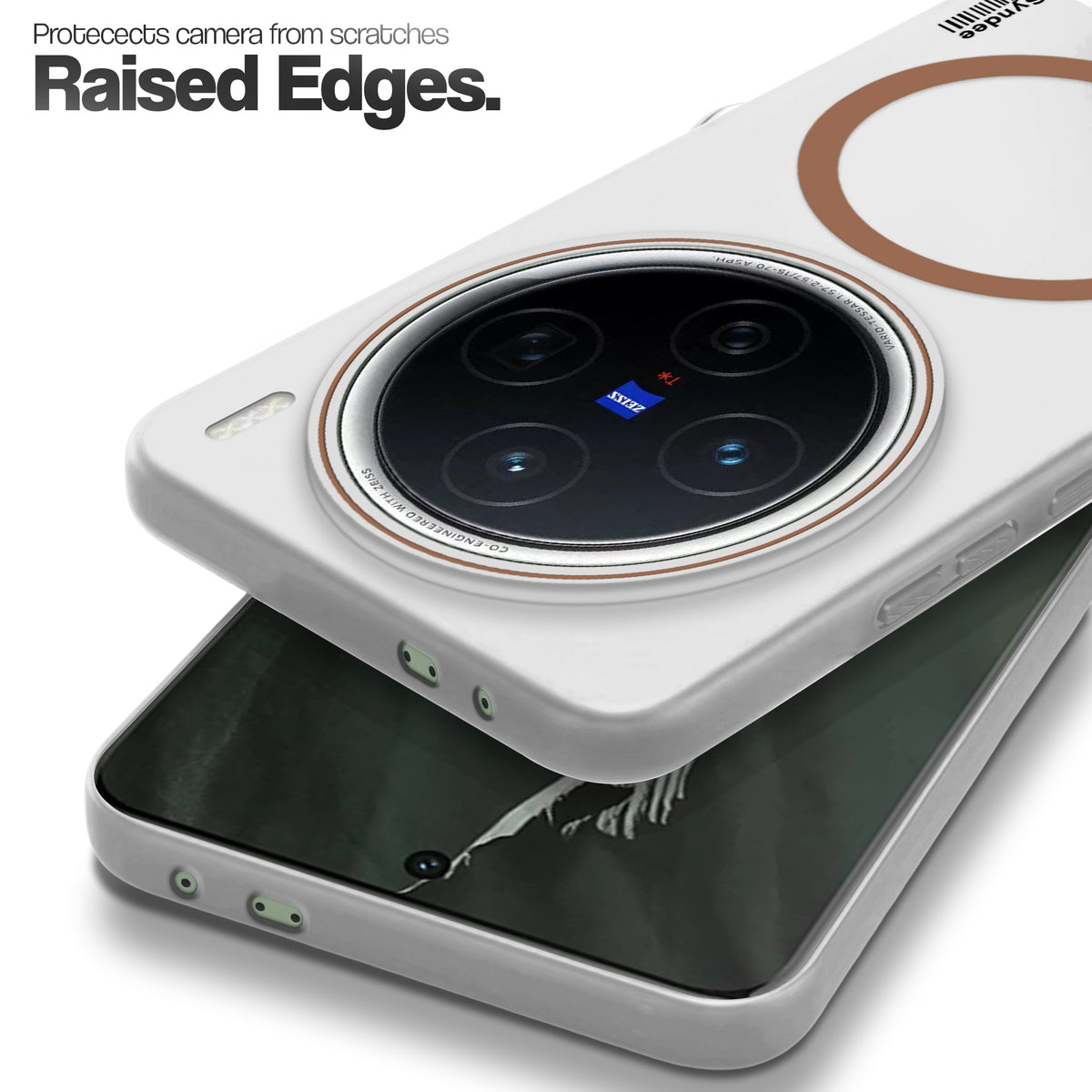 Frosted Sleek Matte Wireless Charging Support Back Cover Case for Vivo X200 5G With Raised Camera Protection