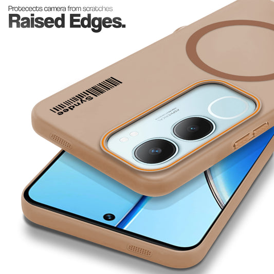 Colourful Frosted Matte With Raised Camera Protection Back Cover Case For Vivo Y29 5G