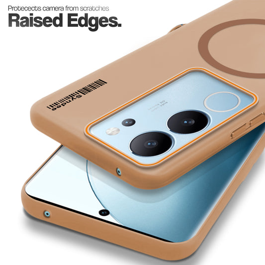 Colourful Frosted Matte With Raised Camera Protection Back Cover Case For Vivo V29 5G