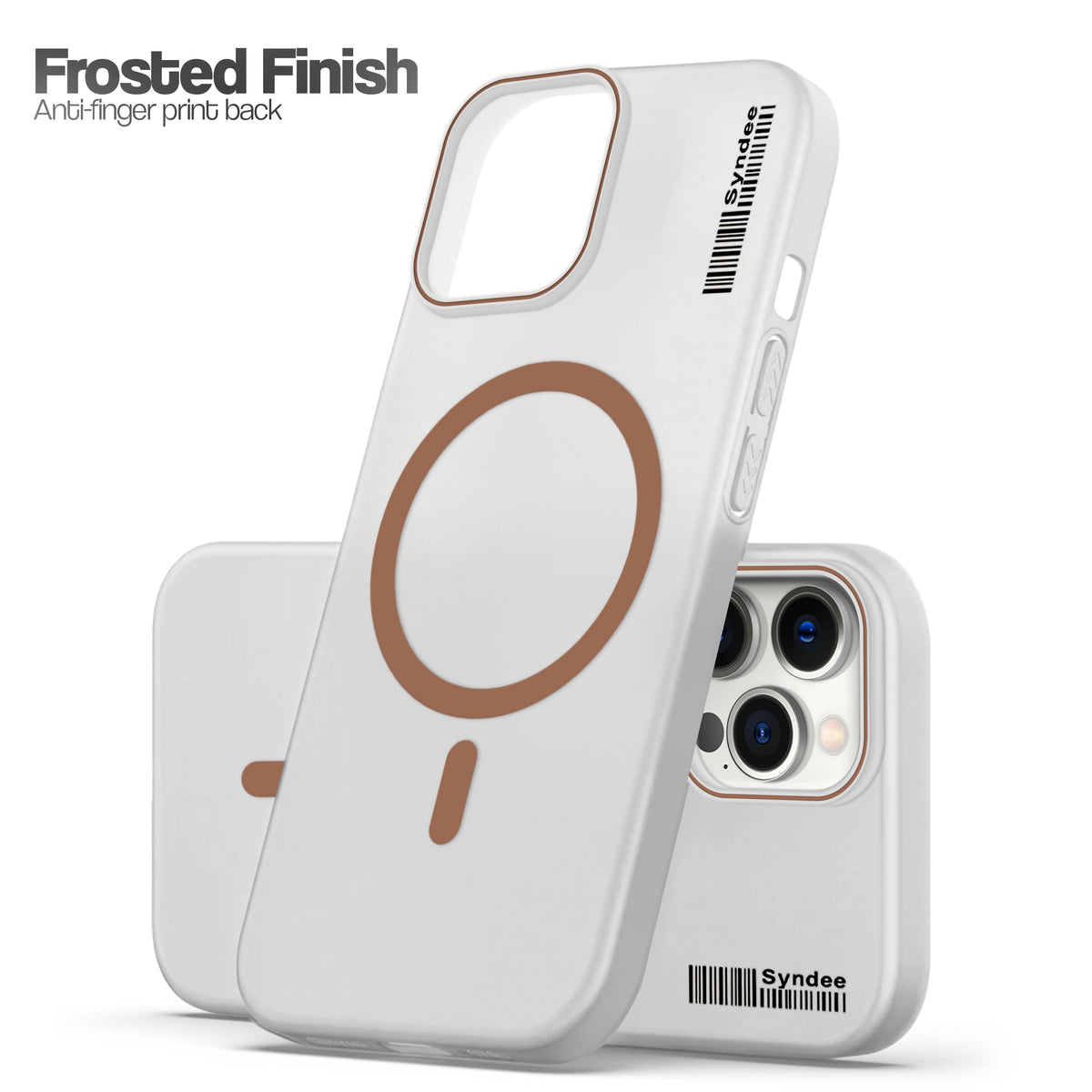 Frosted Sleek Matte Wireless Charging Support Back Cover Case For Apple iPhone 12 Pro Max With Raised Camera Protection