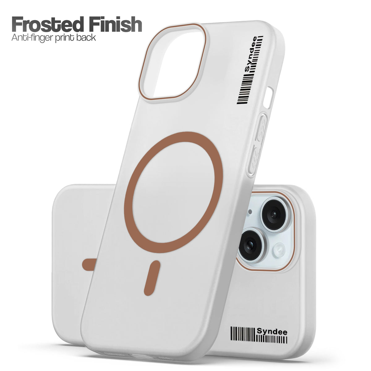 Frosted Sleek Matte Wireless Charging Support Back Cover Case For Apple iPhone 15 Plus With Raised Camera Protection