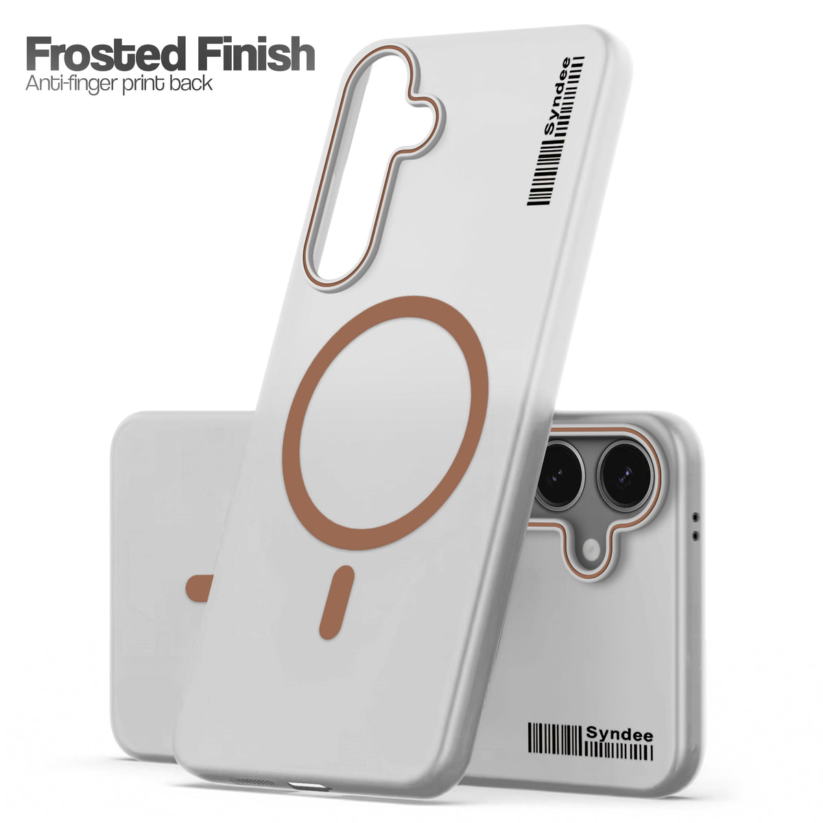 Frosted Sleek Matte Wireless Charging Support Back Cover Case For Samsung S24 5G With Raised Camera Protection