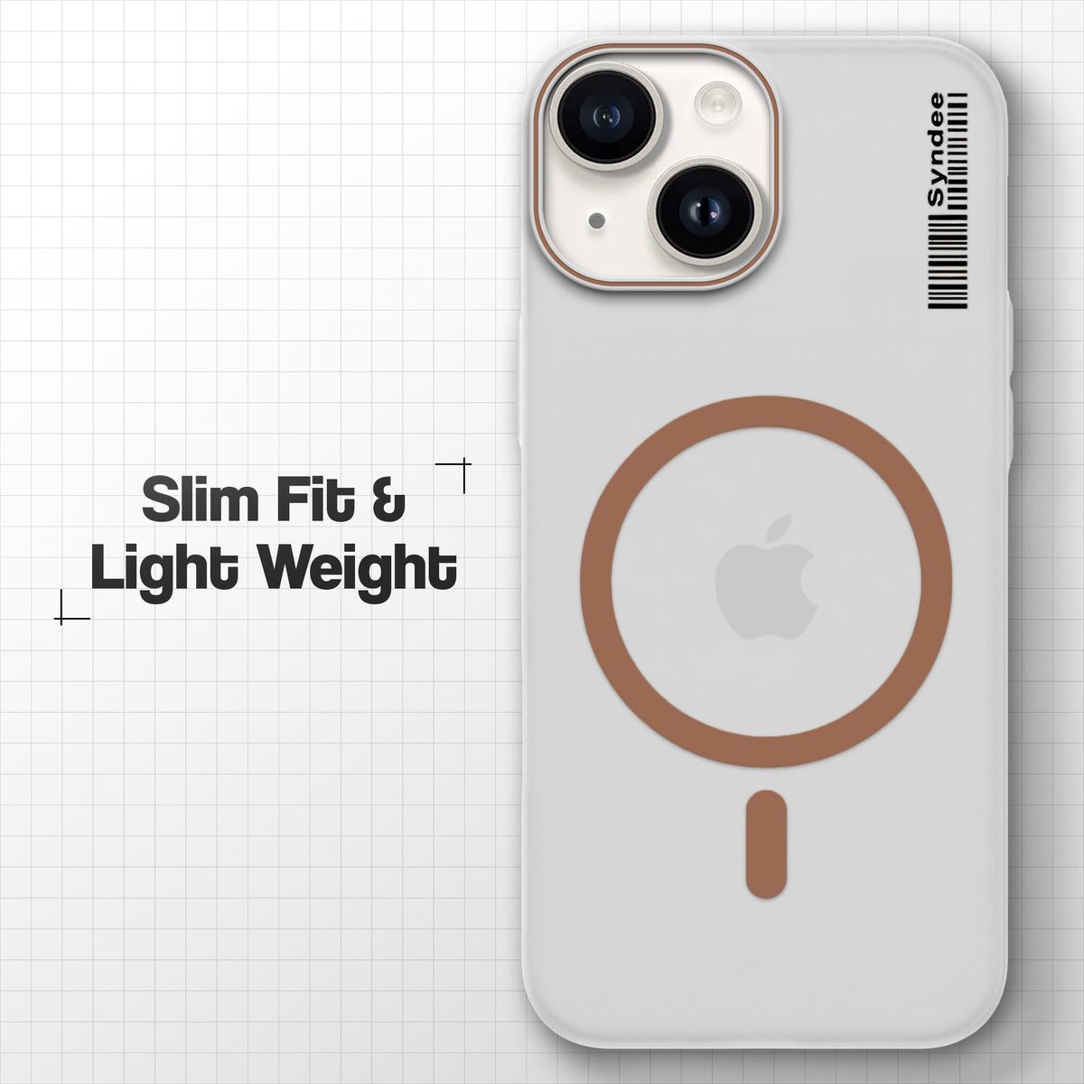 Frosted Sleek Matte Wireless Charging Support Back Cover Case For Apple iPhone 14 Plus With Raised Camera Protection