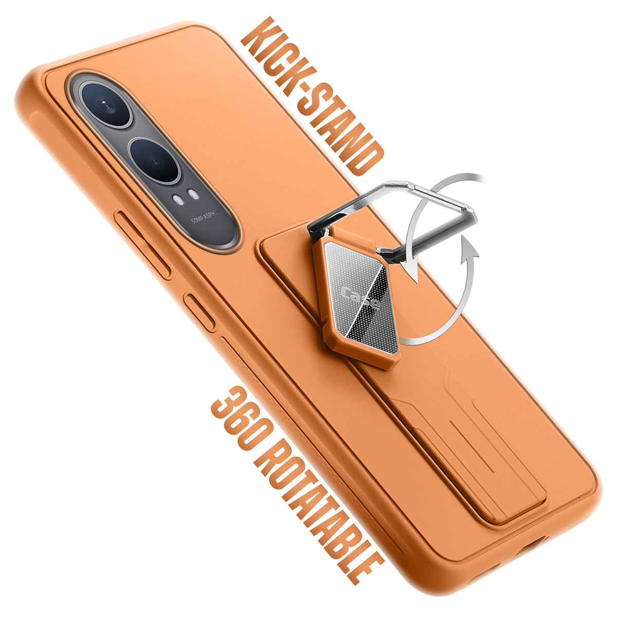 Silicone Case with Kickstand For OnePlus Nord CE 4 Lite 5G