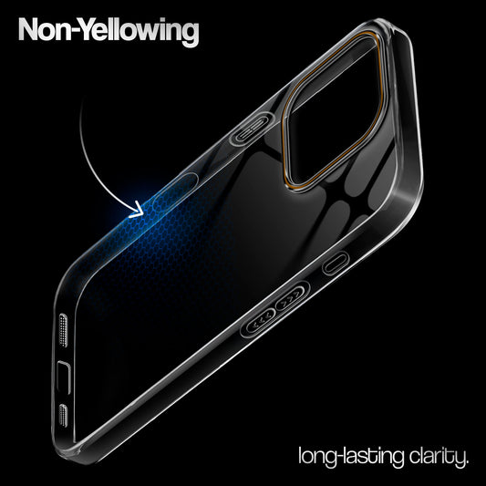 Crystal Clear Colorful Camera Ring Back Case for Apple iphone 16 Pro Max