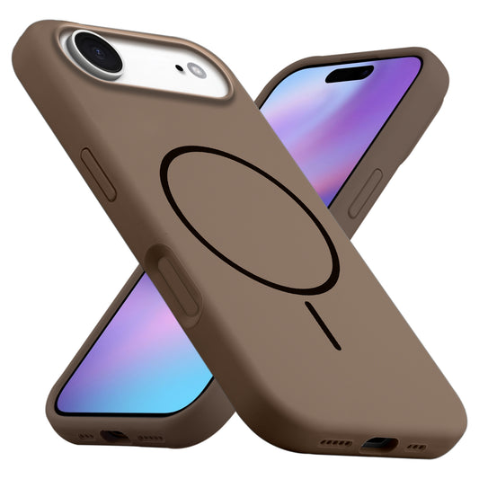 Liquid Silicon With Microfiber Lining Back Case For Apple iPhone 17 Air (MagSafe Compatible)